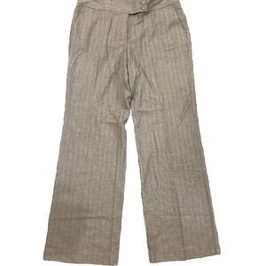 J Jill Womens Low Rise Dress Pants Straight Leg Pinstripe Sz 12 Stretch Y2K 00s